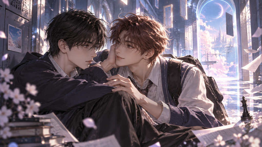 Love for Love's Sake original AI editorial artwork by BL Compass; not an official poster