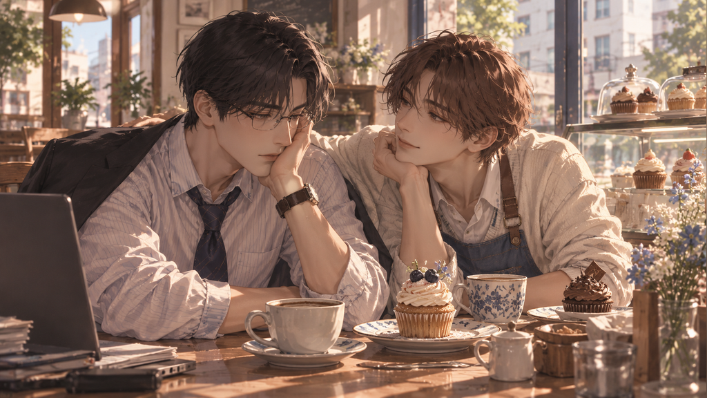 Old Fashion Cupcake original AI editorial artwork by BL Compass; not an official poster